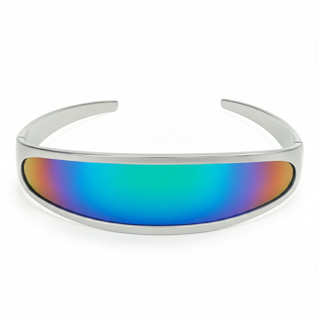 zeroUV Retro Futuristic 1980's Disco Wrap Around Space Sunglasses 8964 - Image 27