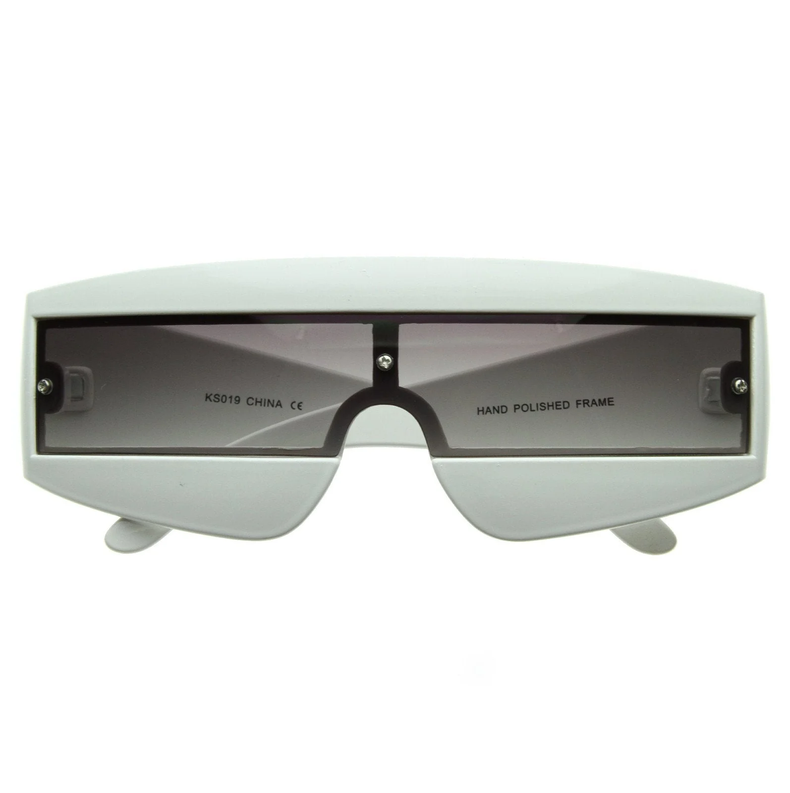 zeroUV Retro Futuristic 1980's Fashion Shield Novelty Sunglasses 8399 - Image 5