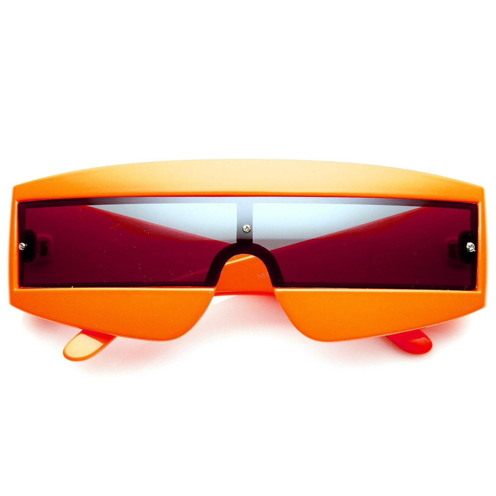 zeroUV Retro Futuristic 1980's Fashion Shield Novelty Sunglasses 8399 - Image 9