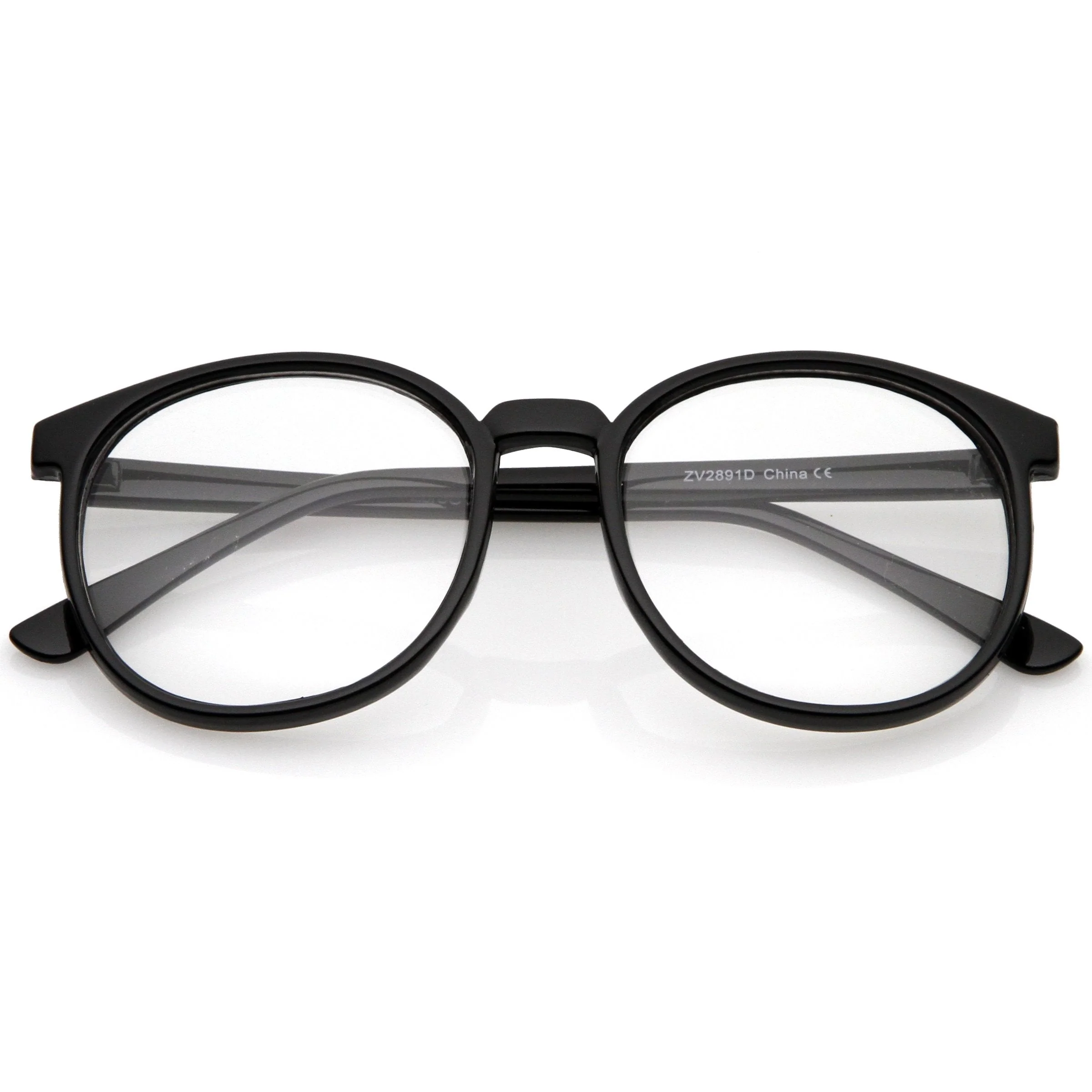 zeroUV Retro Indie Dapper Round P3 Clear Lens Glasses C099 - Image 4