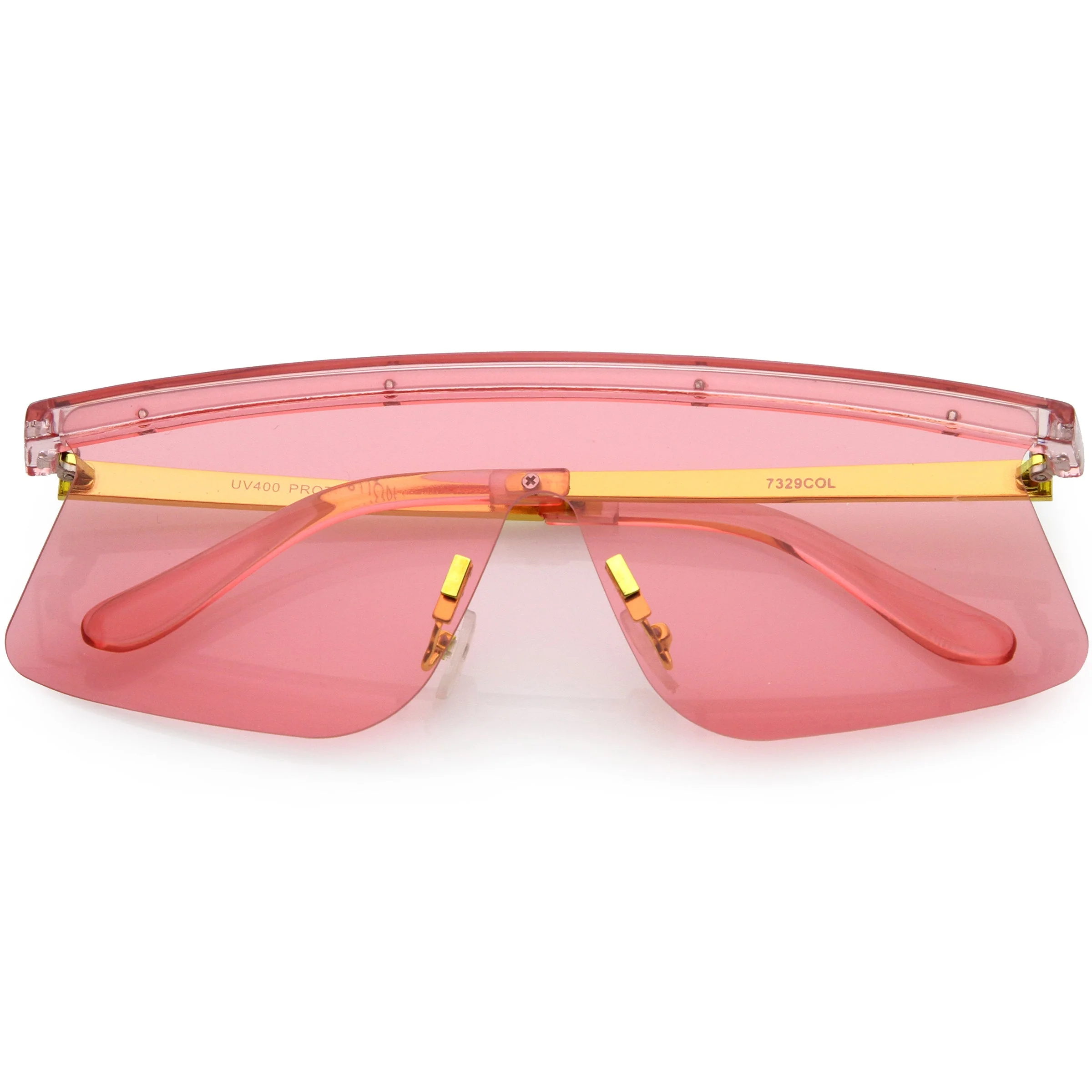 zeroUV Retro Modern Blade Cut Shield Sports Sunglasses C941 - Image 13