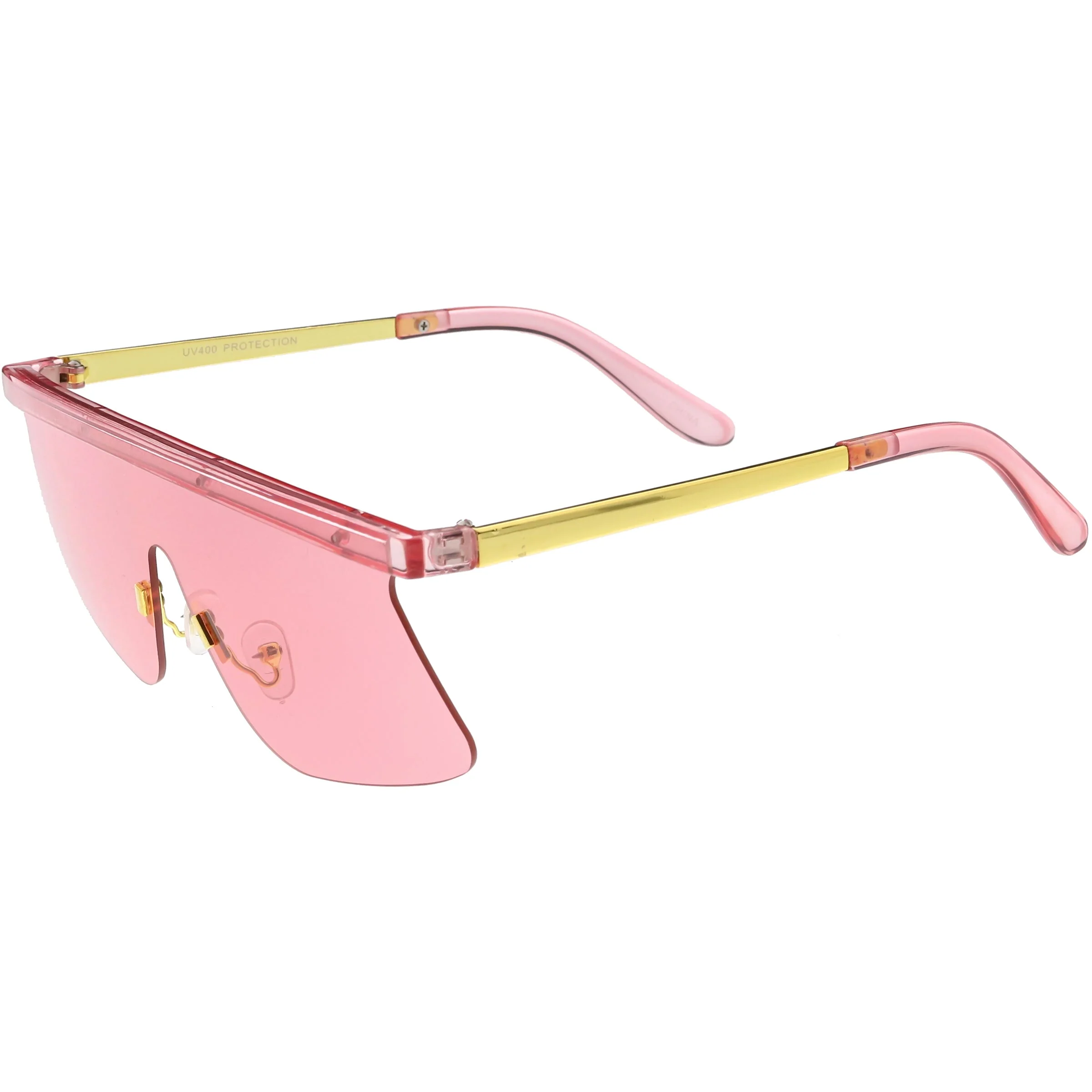 zeroUV Retro Modern Blade Cut Shield Sports Sunglasses C941 - Image 15