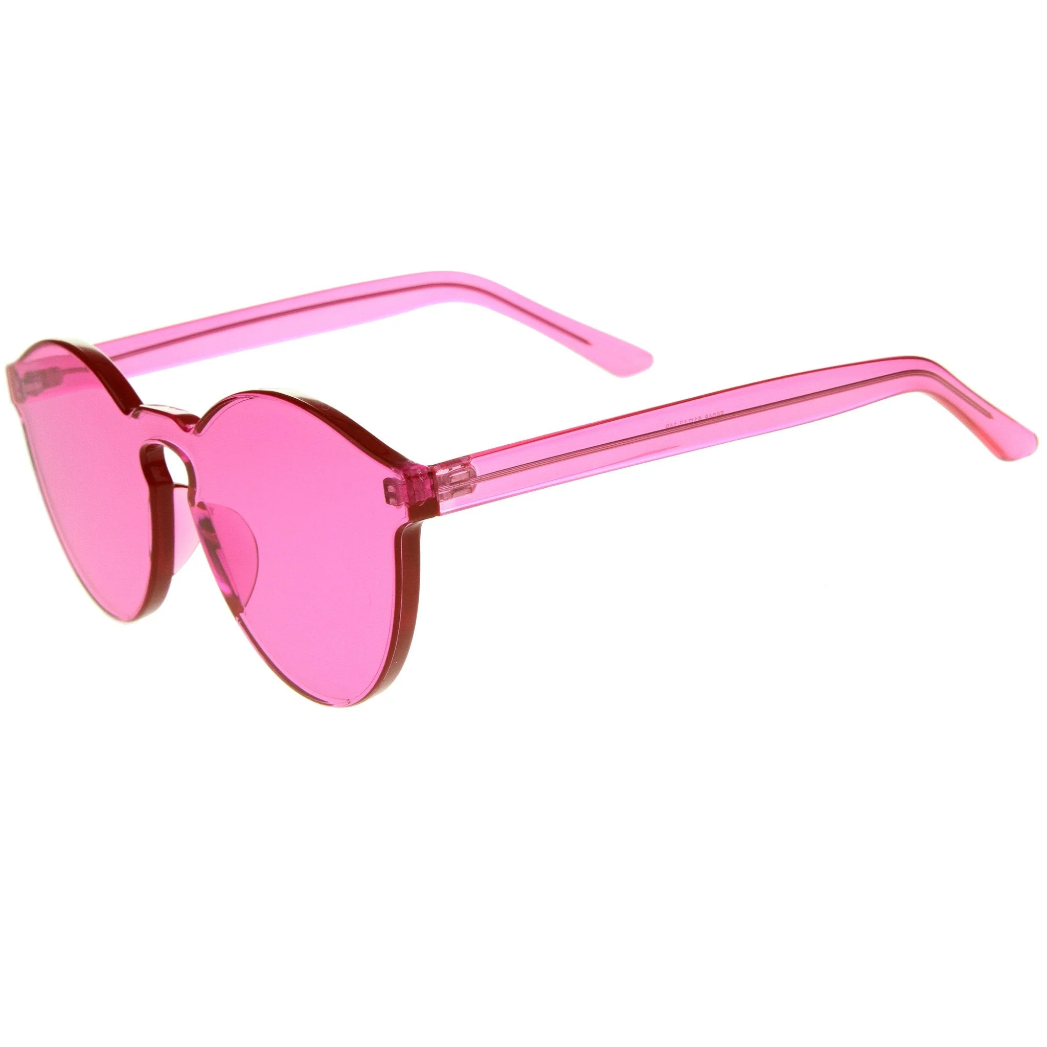 zeroUV Rimless Monoblock Cut PC Color Lens Rimless Sunglasses A368 - Image 10