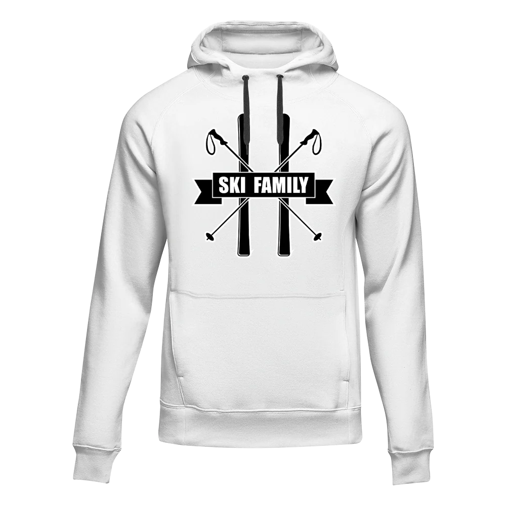Outdoorzees Ski Family Adult Fleece Hoodie - Image 2