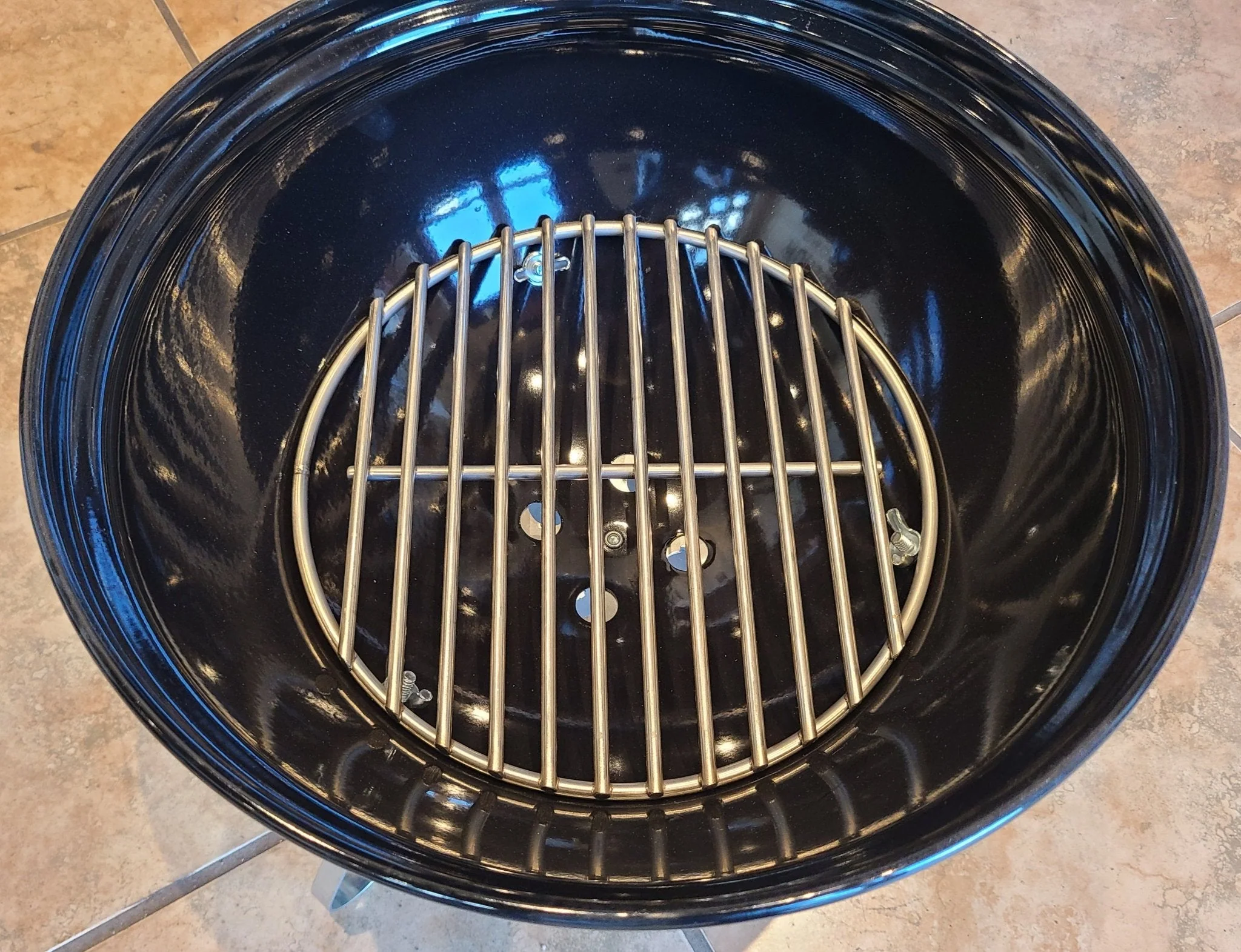 Hunsaker Smokey Joe Stainless Steel Charcoal Grate Heavy Duty - Image 3