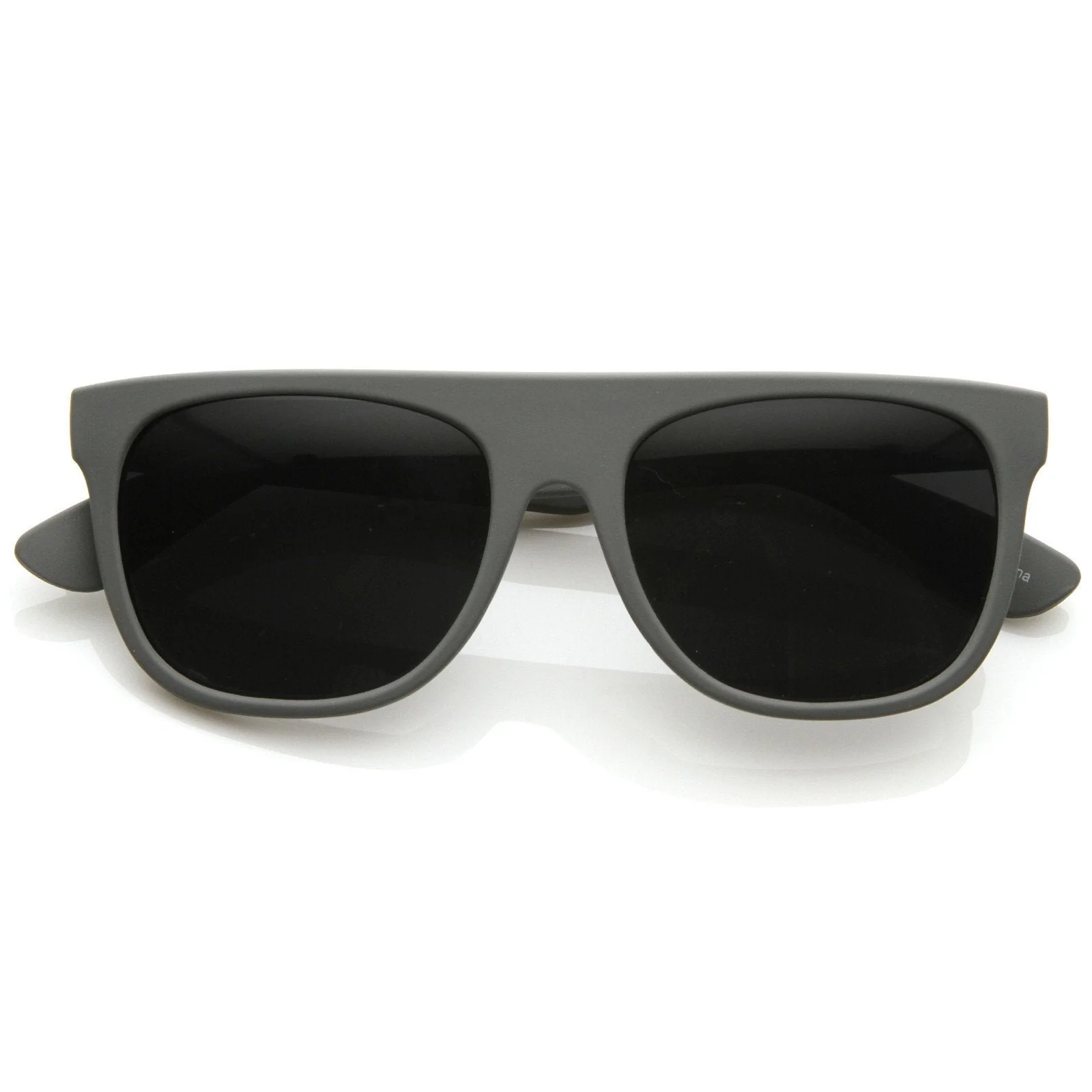 zeroUV Super Flat Block Top Retro Horned Rim Sunglasses 8066 - Image 4