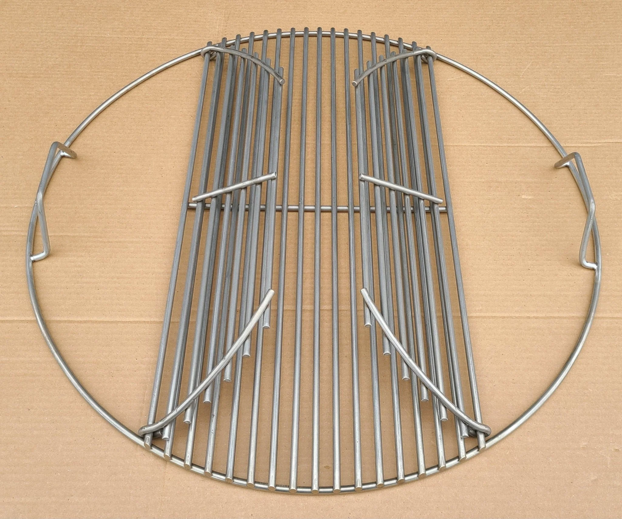 Hunsaker SUPER HEAVY DUTY FOOD GRATE FOR 26" KETTLE (0.275" STAINLESS STEEL, HEAVIER THAN 1/4") - Image 2