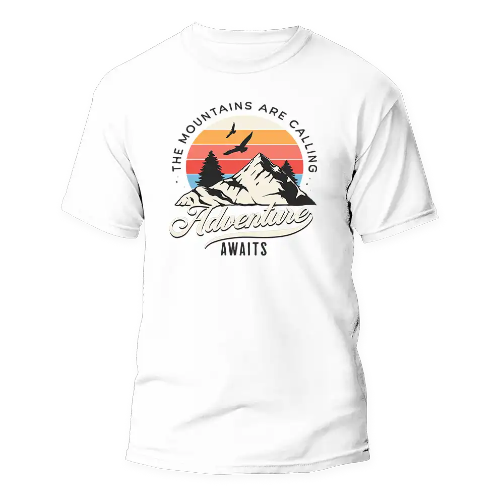Outdoorzees The Mountains Are Calling Man T-Shirt - Image 2