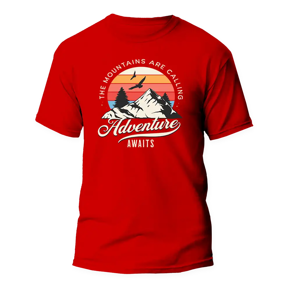 Outdoorzees The Mountains Are Calling Man T-Shirt - Image 3