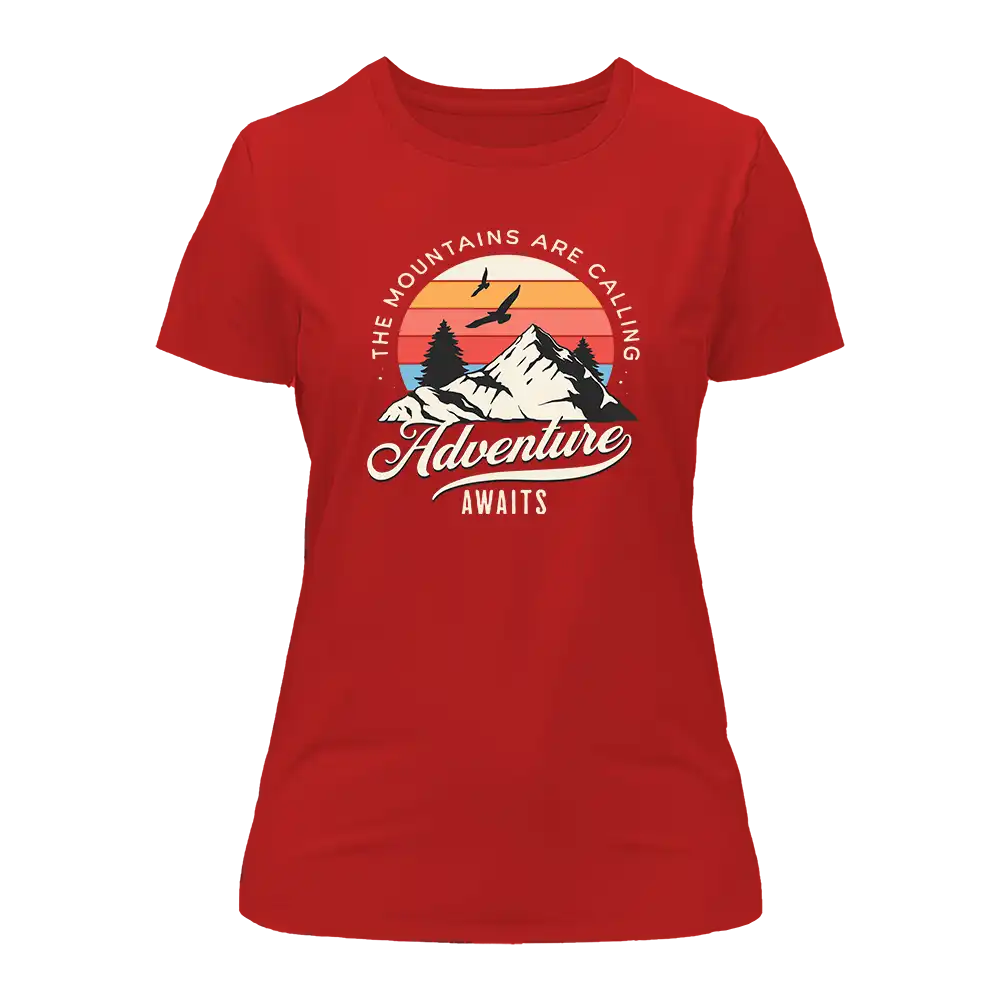 Outdoorzees The Mountains Are Calling T-Shirt for Women - Image 3