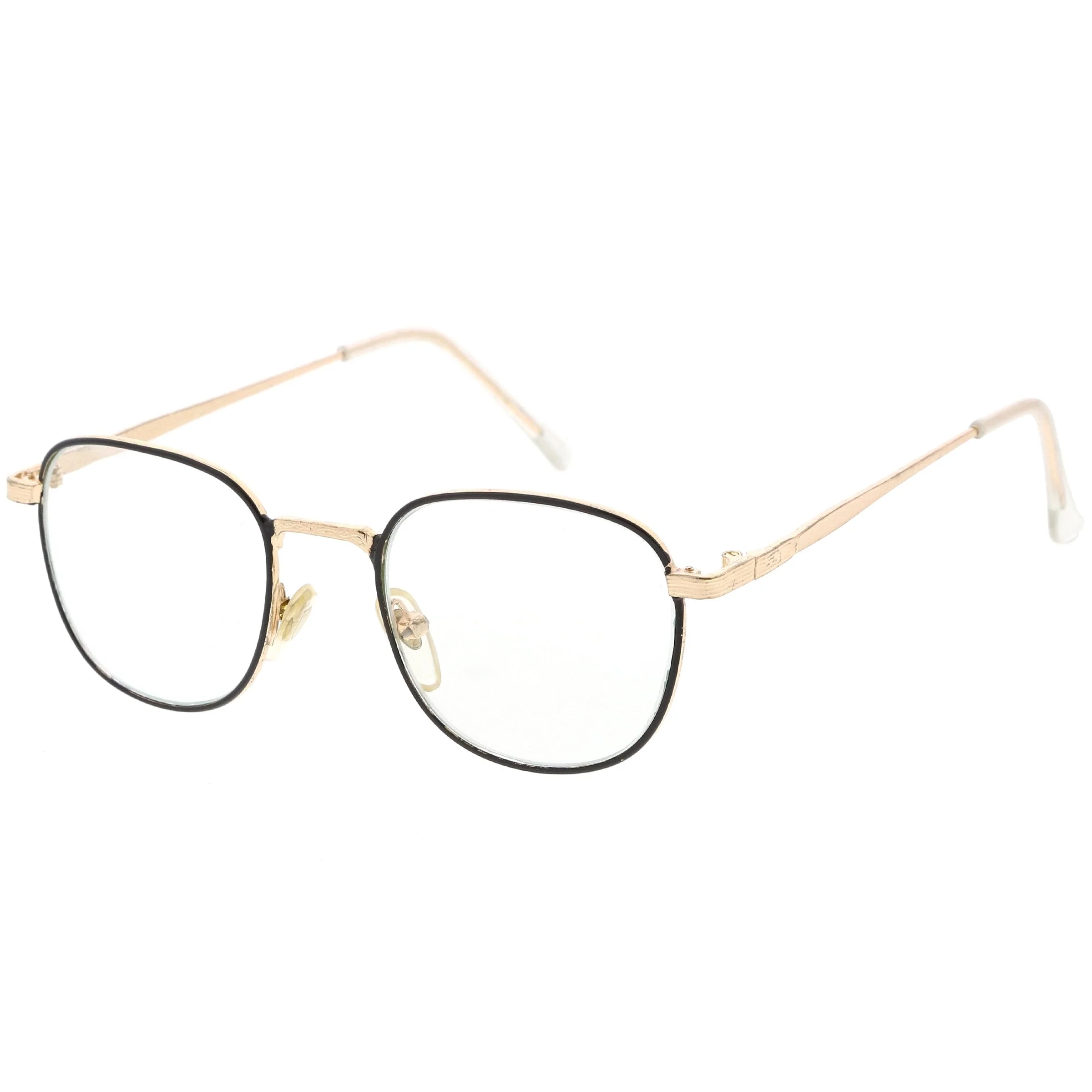 zeroUV True Vintage Dapper Square Clear Lens Glasses C718 - Image 3