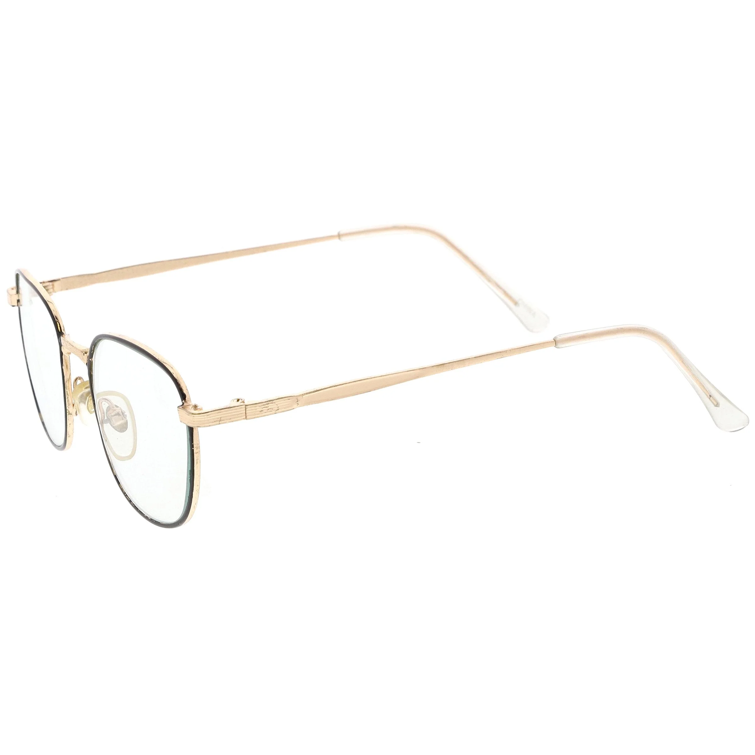 zeroUV True Vintage Dapper Square Clear Lens Glasses C718 - Image 4