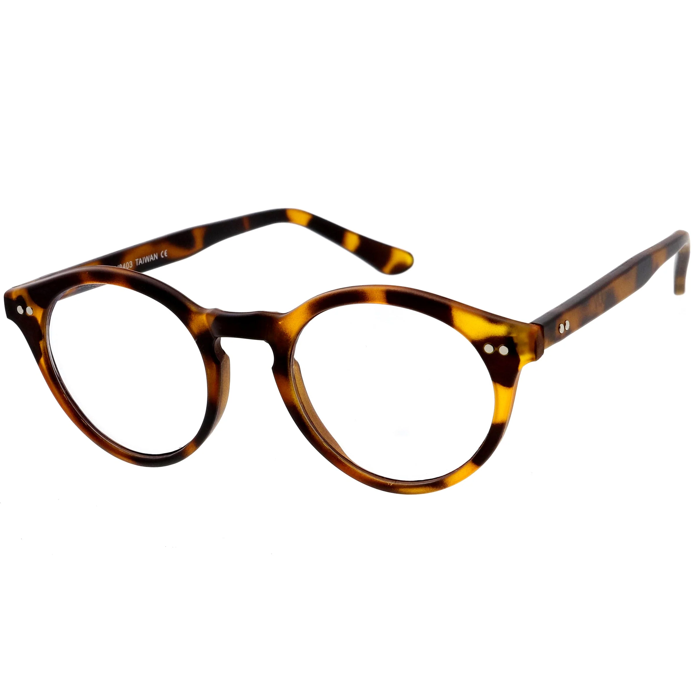 zeroUV Vintage European Clear Lens Small Round Glasses 8403 - Image 16