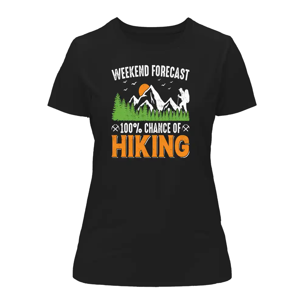 Outdoorzees Weekend Forecast 100% Hiking T-Shirt for Women - Image 3