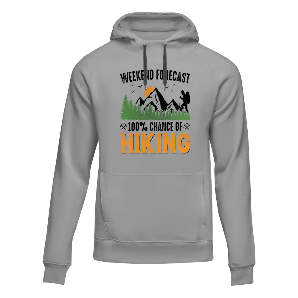 Outdoorzees Weekend Forecast 100% Hiking Unisex Hoodie - Image 2
