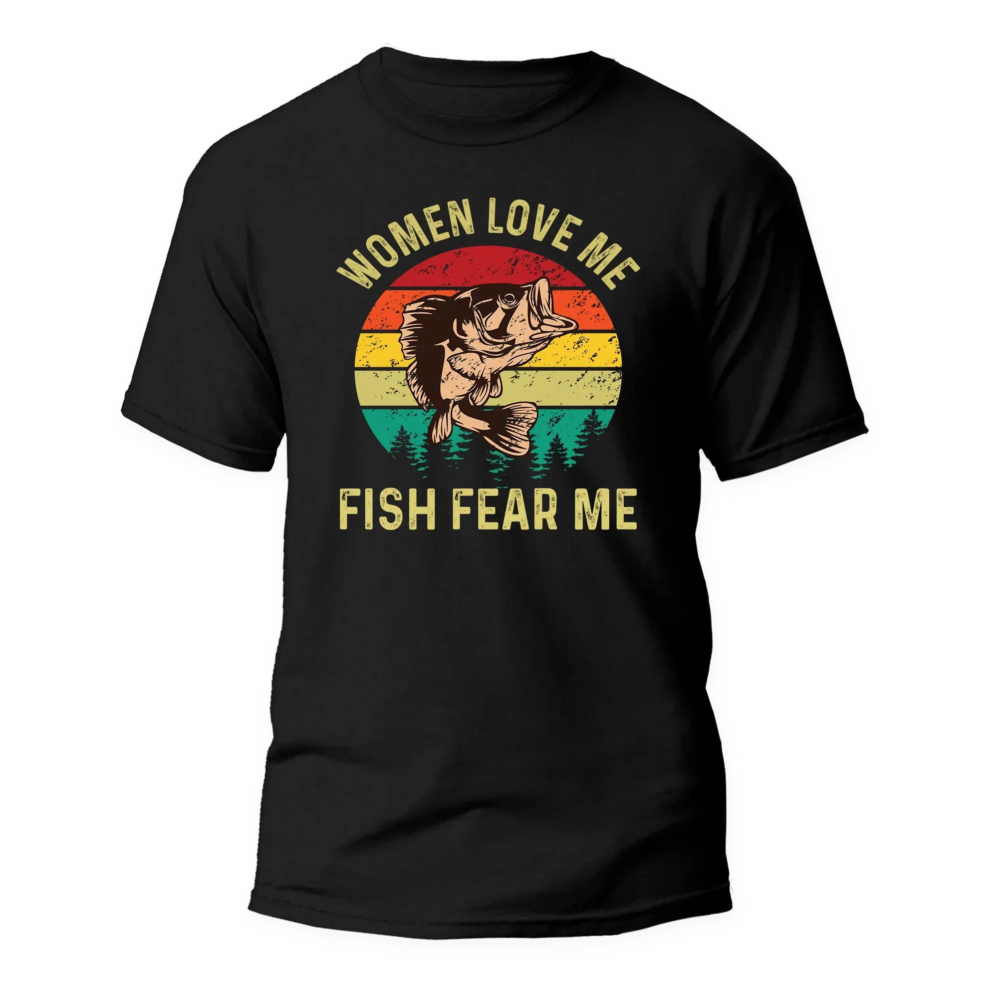 Outdoorzees Women Love Me Fish Hate Me Man T-Shirt