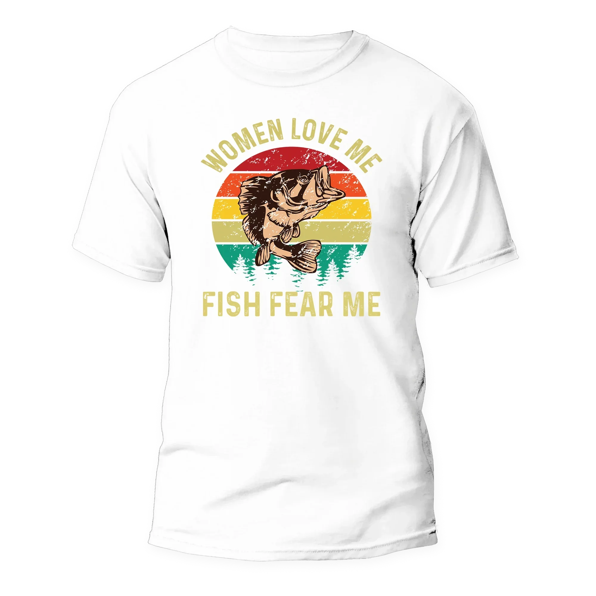 Outdoorzees Women Love Me Fish Hate Me Man T-Shirt - Image 2