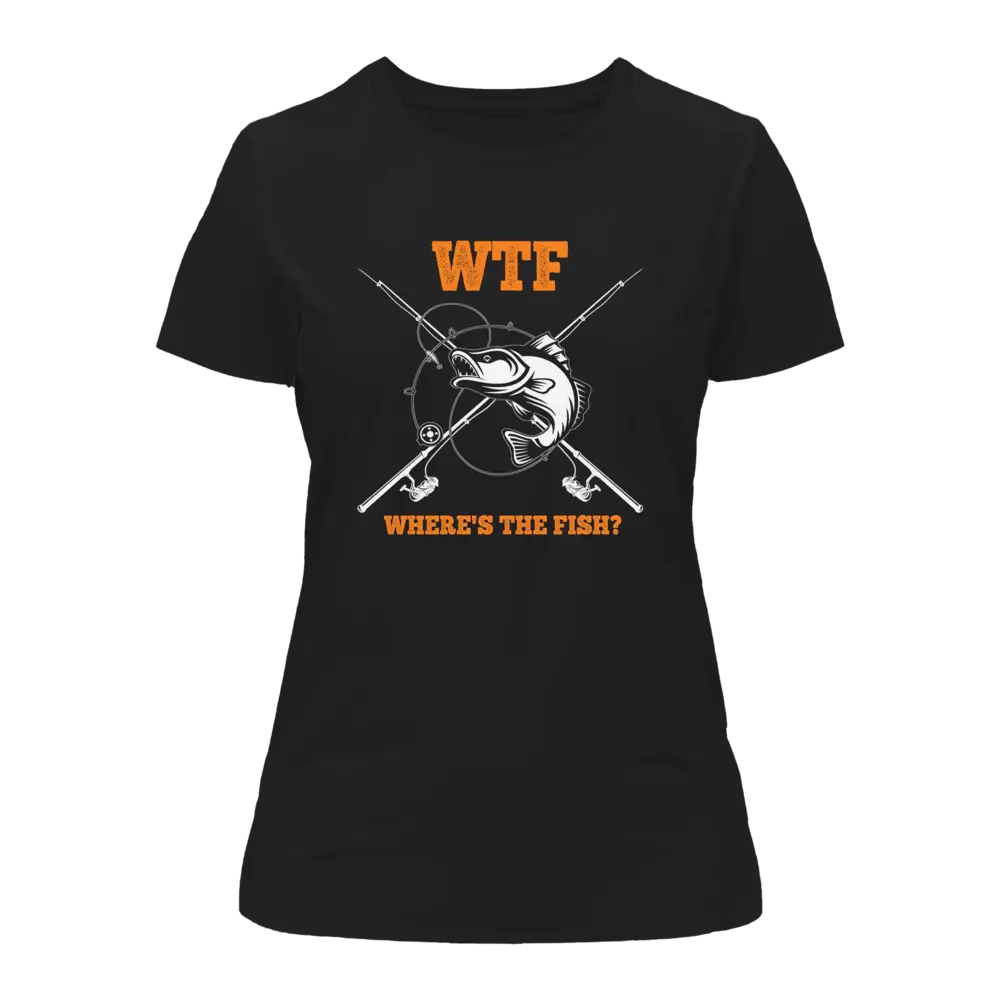 Outdoorzees WTF Where's The Fish T-Shirt for Women - Image 2